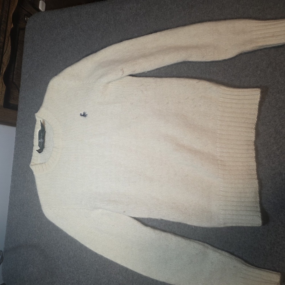 vintage Hunt Club  100% Shetland Wool crewneck sweater Large A2
